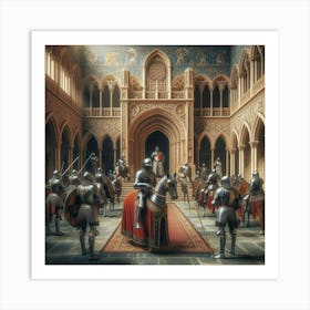 Knights In Armour 2 Art Print