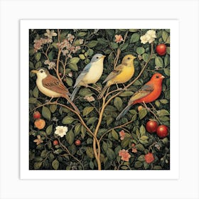 Birds In A Tree Art 21 Art Print