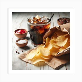 Potato Chips Art Print