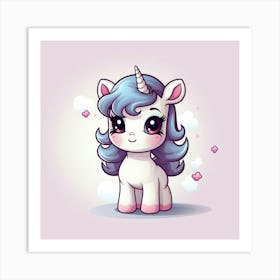 Cute Unicorn 502 Art Print