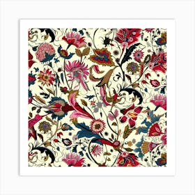 Floral Dream London Fabrics Floral Pattern 6 Art Print