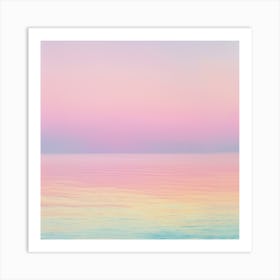 Sunset Over The Ocean Art Print