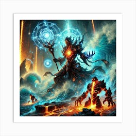 Abyssal Warlocks 1 Art Print