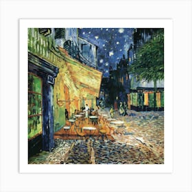 Cafe Terrace At Night, Van Gogh 3 Art Print