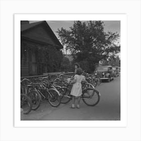 Pocatello, Idaho, Bicycle Racks By Russell Lee Art Print