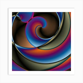 Abstract Swirls Art Print