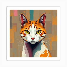 Orange Cat Art Print