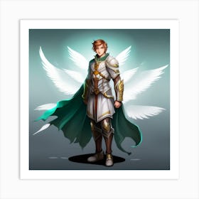 Angelic Knight Art Print