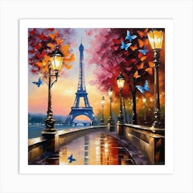 Paris At Night 4 Art Print