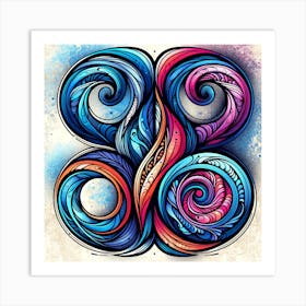 Infinity Colors Wall Art Art Print