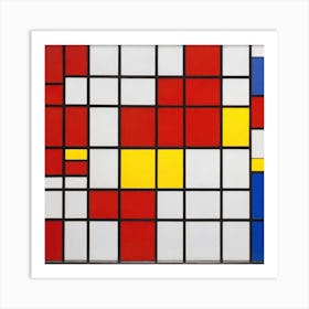 Montage Of Squares Art Print