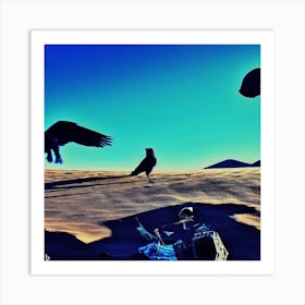 Eagles In The Desert Art Print