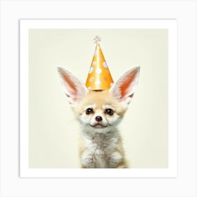Birthday Fox 2 Art Print
