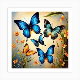 Butterfly Painting 52 Art Print