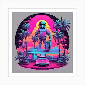 Sonic The Robot Art Print