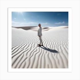 Man In The Desert 54 Art Print