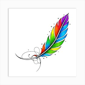 Feather Tattoo 8 Art Print