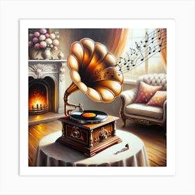 Gramophone Art Print