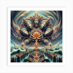 Buddhist Temple Art Print