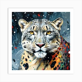 SNOW LEOPARD Art Print