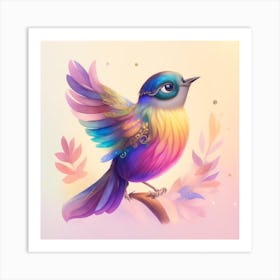 Default Magical Bird Color Pensil Sketch Vector Art Vectorize 0 2800a204 434c 4b33 A361 110dfd8ee71c 1 Art Print