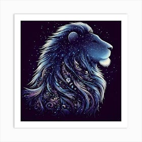 Lion Of The Night Art Print