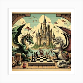 Chess Game 3 Art Print