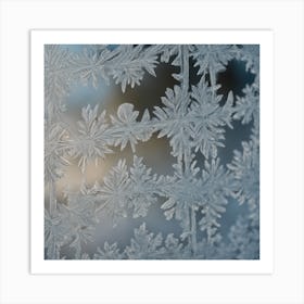 Frost On Window Art Print