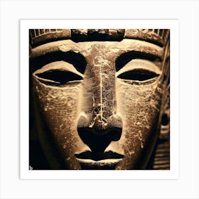 Pharaonic Greek Relics Face Art Print