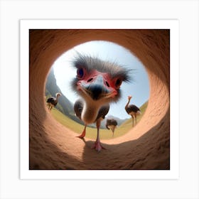 Ostrich 3 Art Print