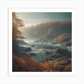 Landscape Painting 3 Art Print