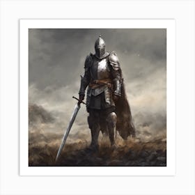 Knight In Armor 2 Art Print
