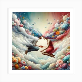 'Love In The Clouds' 1 Art Print