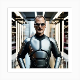 Steve Jobs In Armor 1 Art Print