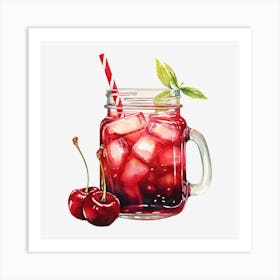 Cherry Iced Tea 2 Art Print