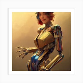 Robot Girl 2 Art Print