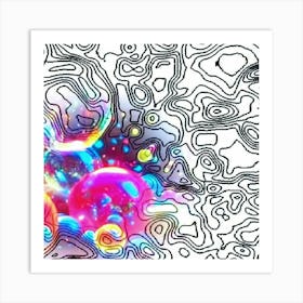 Psychedelic Bubbles 3 Poster