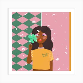 Lucky Girl Art Print