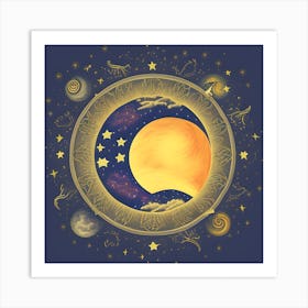 Universal Sun Art Print