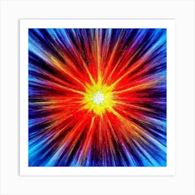 Burst Of Light Art Print