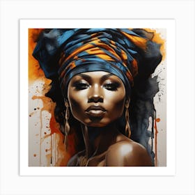 Afro-American Woman Art Print