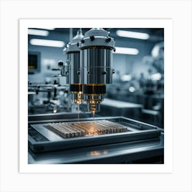 Cnc Machining In A Factory 1 Art Print