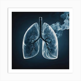 Lungs And Smoke 2 Art Print