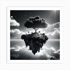 Island In The Sky 3 Art Print