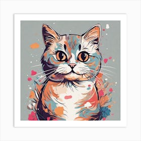 Cat Painting Art Print