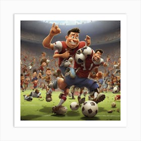 Soccer Game Art Print