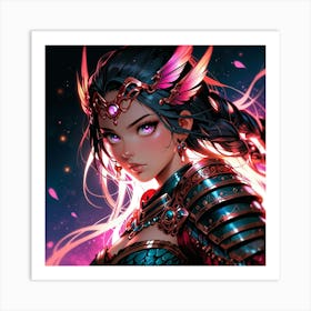 Default A Gracefully Fierce Anime Warrior Princess Her Intrica 2 (6) Art Print