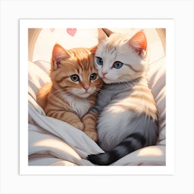 Cute Kittens 1 Art Print