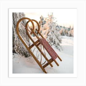 Winter Sleigh 1 Art Print