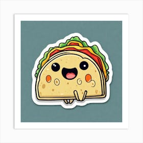 Taco Sticker 7 Art Print